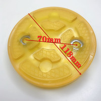 4-teilige Heavy Duty Car Lift Mats 2-Pfosten-Gummi-Jack-Pads mit Auto-Truck-Hub heber Zubehör Fahrzeugteile und Zubehör