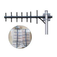 Antenne Yagi entièrement soudée Winda, 406-430Mhz, gain élevé 10Dbi, antenne Yagi extérieure en alliage d'aluminium