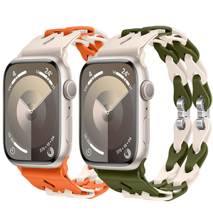 Bracelet en silicone pour Apple Watch Ultra2 49 44mm 45mm 38 41mm Sport Correa pour Iwatch Series 9 8 7 6 5 SE <span class=keywords><strong>4</strong></span> 3 Fashion Band Bracelet - Product Image 1