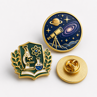 Insigne métallique émaillé de qualité supérieure pour uniforme, décoration de revers, cadeaux d'entreprise, écologique, durable, logo personnalisé