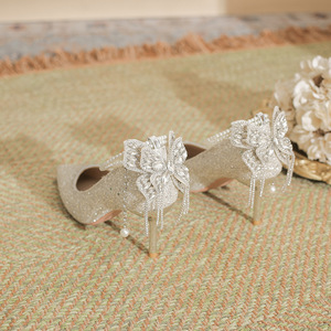 Scarpe <span class=keywords><strong>da</strong></span> Donna Eleganti con Tacco a Spillo, Punta Chiusa, Design Leggero e Sottile, <span class=keywords><strong>Sandali</strong></span> con Tacco per Abiti Eleganti - Product Image 4