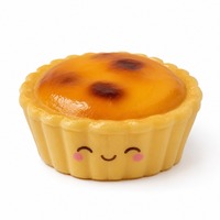 OEM ODM Personnalisé Jouet Squishy en forme de tarte aux œufs, Boîte Mystère, en Silicone Souple à Rebond Lent, Pâtisserie Caramel, Anti-Stress, Fidget, Cadeau