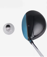 Driver de golf pour droitier avec manche en acier inoxydable forgé et usiné CNC et poignée en caoutchouc