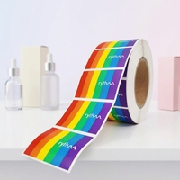 Impression de rouleaux d'étiquettes adhésives personnalisées, autocollants imperméables avec logo d'entreprise pour l'emballage de produits et la marque