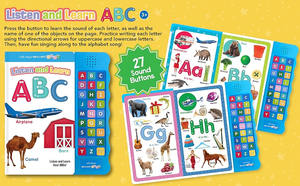 Livres sonores interactifs à couverture rigide pour l'apprentissage précoce, livres sonores ABC pour l'apprentissage préscolaire, livres <span class=keywords><strong>audio</strong></span> éducatifs ABC pour enfants - Product Image 4