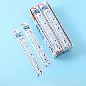 Regla de plástico irrompible de doble escala de 20CM, material escolar duradero con papelería de material nuevo - Product Image 1