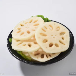 Vente en gros de racine de lotus biologique congelée certifiée BRC pour des fins halal. Tranches de racine de lotus IQF en gros. - Product Image 3