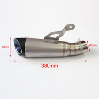 Système d'échappement complet de course modifié de qualité européenne pour moto V8, compatible JOG V8, DIO, BWS, ZX, DIO90, RR, DIO 26AA, ZX 26AA