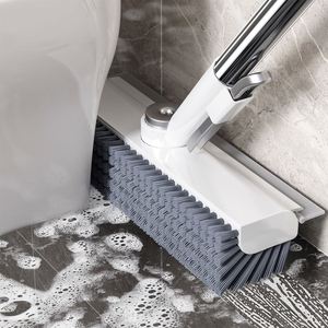 Wholesale 2-in-1 Adjustable <strong>Cleaning</strong> <strong>Brush</strong> for Bathroom <strong>Floor</strong> Scrubbing and Scraper Home <strong>Cleaning</strong> Product-Nettoyage Limpieza - Product Image 1