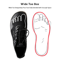 Chaussures de sport décontractées pour hommes, faciles à enfiler et à retirer, respirantes, légères, pour la randonnée en extérieur, avec une boîte à orteils large, zéro drop, chaussures pieds nus, baskets d'entraînement pour la gym