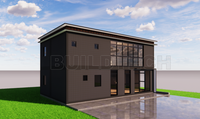 Duplex de luxe de 2 étages de 132 m² Conteneur modulaire de 6 chambres Appartement clé en main à louer Investissement aux États-Unis
