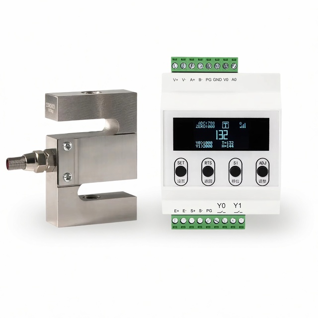 Load Cell+Indicator Display High Precision S-shape test Weight Pressure Tension Dual Purpose Module Industrial Automation