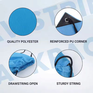 Hete Aanbieding Sublimatie Nylon Waterdichte Trekkoordtas Op Maat Gemaakt Logo Polyester Rugzak Gym Sport Trekkoordtas met logo - Product Image 5