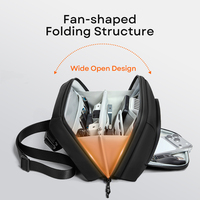 Pochette Organisateur Numérique Portable Populaire avec Sangle Détachable en Oxford Résistant à l'Eau, Sac à Bandoulière pour Câbles de Charge USB