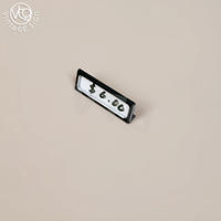 Porte-cartes de prix en acier inoxydable pour table avec insert en papier remplaçable, cadre d'affichage de prix manuscrit pour café et restaurant