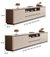 Meuble TV mobile en bois massif de style français pour salon, chambre, salle à manger, hôtel et appartement