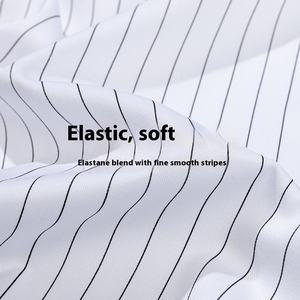 क्लासिक स्ट्रिप्ड लंबी आस्तीन पोशाक शर्ट महिलाओं के ब्लाउज लंबे आस्तीन ऊर्ध्वाधर धारीदार बटन नीचे काम की पोशाक शर्ट महिलाओं के लिए - Product Image 3