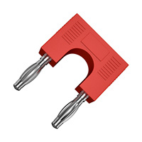 Fiche banane court-circuit espacement 4mm 19mm laiton nickelé Double rangée adaptateur deux paires fiche banane