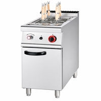 Cuiseur à pâtes au gaz en acier inoxydable de haute qualité avec armoire pour la restauration, équipement de cuisine pour restaurants