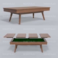 Table de billard à manger au design vintage du milieu du siècle Table de billard rustique professionnelle en ardoise finition naturelle à vendre