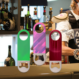 Nhà máy tùy chỉnh đơn giản và thiết thực mở chai cá nhân thiết kế kim loại bia mở chai giá rẻ và nóng bán - Product Image 1