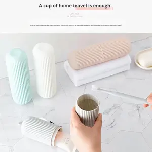 Estojo Portátil de Viagem em PP para Escova de Dentes e Copo de Higiene, com Suporte para Tubo de Pasta de Dente Grande e Organizador de Artigos de Higiene Pessoal - Product Image 4