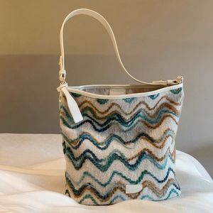 Sac seau vague de sel de mer Sac tissé Sac à bandoulière décontracté de grande capacité - Product Image 1