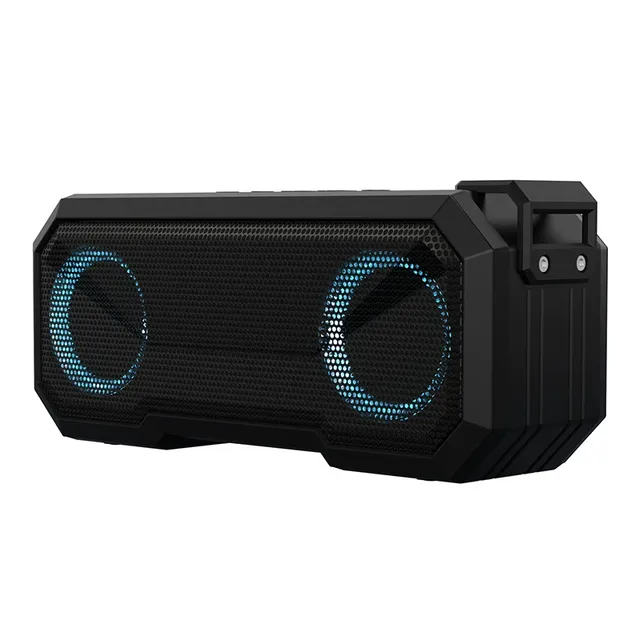 New BT Speaker X8 IPX7 Waterproof LED Strip with Power Bank Dual Speaker Outdoor Wireless Speaker