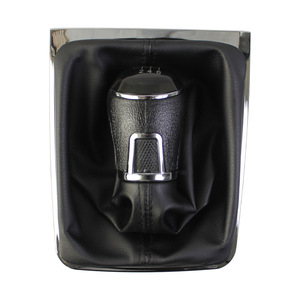 Car Gear <b>Shift</b> <b>Knob</b> Black Plastic Manual Transmission For Volkswagen Passat B7 5 Speed 6 Speed Dust Cover Kit - Product Image 2