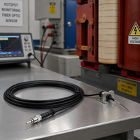 Sonde thermique optique résistante à la chaleur pour contact de barre omnibus de commutateur haute tension et capteur de fibre optique pour disjoncteur