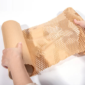 Eco-friendly Kraft <strong>Paper</strong> Packaging Cushioned Material Honeycomb <strong>Wrap</strong> Packaging <strong>Paper</strong> <strong>Roll</strong> Honeycomb <strong>Paper</strong> - Product Image 3