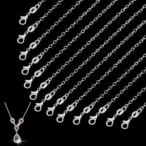1MM Link Chain Necklace 16/18/20/22/24 Inch Sterling Silver Plating Fashion Jewelry <strong>for</strong> Women/Men Stainless Steel Main Material - Product Image 6