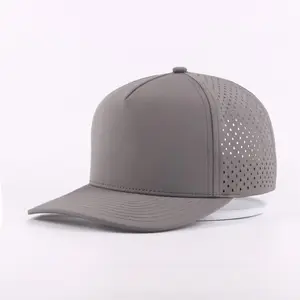 Custom fashion net cap brand sports cap Laser perforated polyester fabric baseball cap