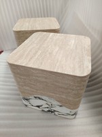 Nouvelle table console en ciment organique, design industriel, réglable, mobilier pour la maison, salon, hôtel, salle à manger