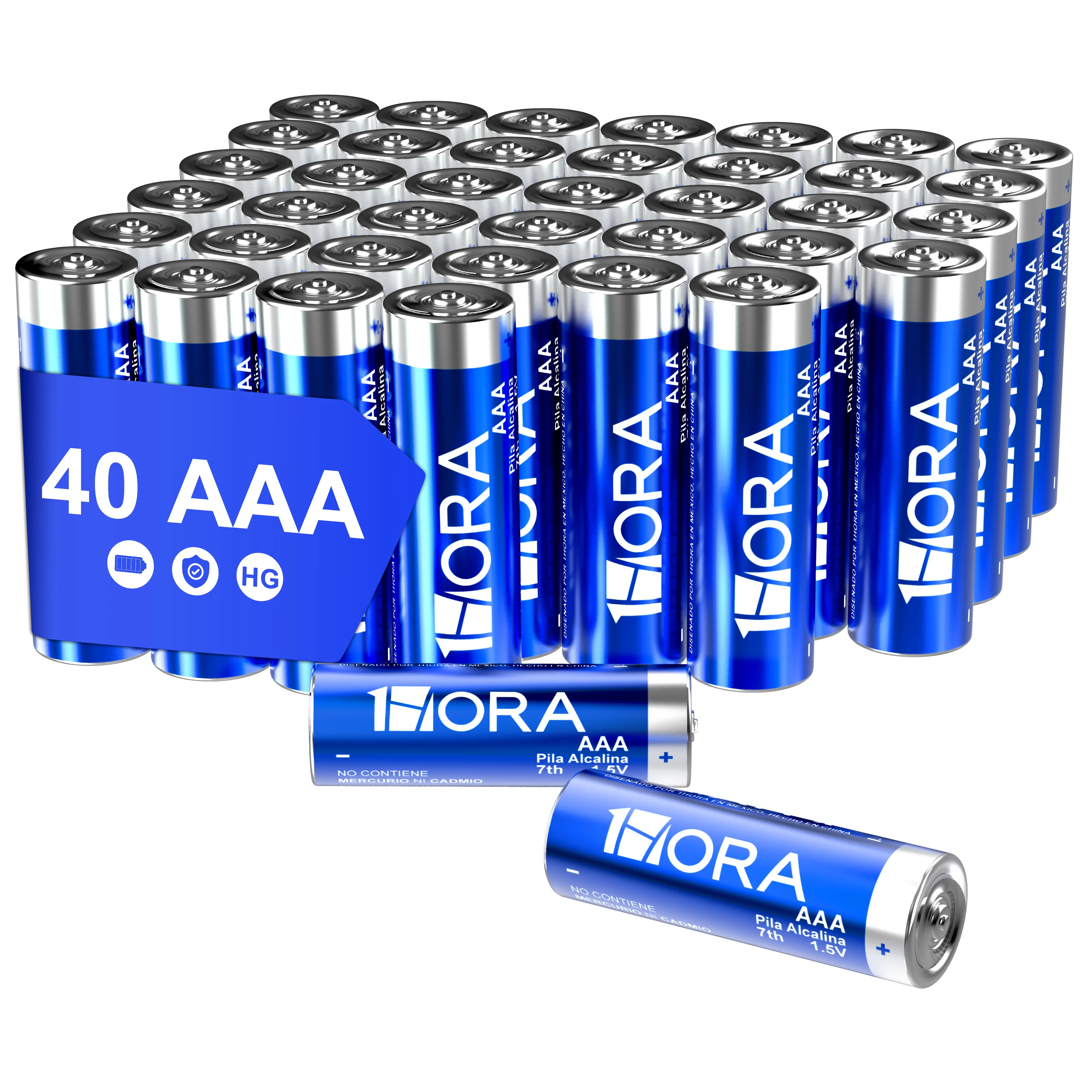 1Hora AAA Rechargale Li-ion Battery 40 Packs