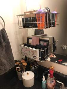 Suction cup shower rack, wall-mounted rack, bathroom <b>storage</b> rack, <b>kitchen</b> <b>storage</b> basket - stainless steel - Product Image 3