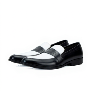 Chaussures mocassins pour hommes en cuir de vache véritable de première qualité, faites à la main, toutes saisons, en 2 coloris. - Product Image 1