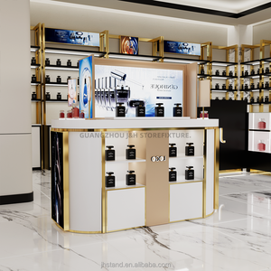Expositor de Perfumes de Diseño Nuevo para Tienda, Expositores de Perfumes de Lujo, Expositor de Botellas de Perfume con Luz LED Independiente - Product Image 4