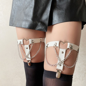 <span class=keywords><strong>Cadena</strong></span> <span class=keywords><strong>de</strong></span> Cuero <span class=keywords><strong>de</strong></span> Moda Punk Personalizada YULING, <span class=keywords><strong>Cadena</strong></span> <span class=keywords><strong>de</strong></span> <span class=keywords><strong>Muslo</strong></span> con Corazón <span class=keywords><strong>de</strong></span> Alta Elasticidad - Product Image 2
