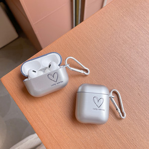 Funda en Forma de Corazón con Pintura Electrolítica para AirPods Pro 3 / para AirPods 4, Funda Protectora para Auriculares a Prueba de Golpes - Product Image 3