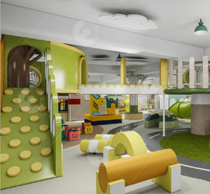 Eibele Soft Équipement de terrain de jeu intérieur Design Kids Mini <span class=keywords><strong>Town</strong></span> Daycare Role Play Houses Interactive Play Set for Toddler Park - Product Image 5