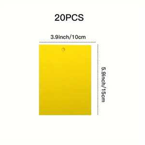 กับดักกาวเหนียวสีเหลืองสองด้าน ตัดได้เอง ใช้สำหรับแมลงวันผลไม้ แมลงขาว แมลงกัดใบ ใช้ในบ้าน สวน โรงเรือน และฟาร์ม - Product Image 5