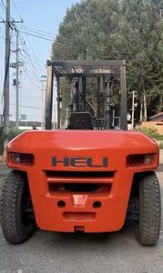 <b>Used</b> Diesel Heli 10 Ton Forklift with Japanese Engine Counterbalance Stacker Lift Equipment - Product Image 4