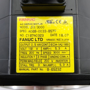Hot Sale FANUC A06B-0033-B577 Motor System Motor Industrial Automation Equipment Motor - Product Image 2