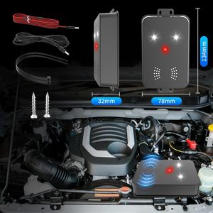 Répulsif à ultrasons 3 en 1 pour souris et rongeurs, lumière stroboscopique pour moteur de voiture, piles incluses, écologique pour la maison, le <span class=keywords><strong>garage</strong></span>, le grenier - Product Image 4
