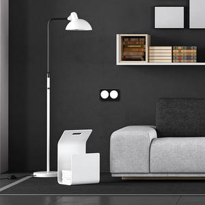 Placca da parete in plastica, 2 chiavi, colore nero, ideale per installazioni elettriche e decorazione d'interni. - Product Image 3