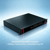 Ordinateur industriel embarqué en rack 2U 19 pouces X86 Quad Core sans ventilateur 4 Gigabit RS485 CAN Boîtier métallique IP40