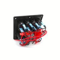 Panneau de commande d'alimentation 12V DC, panneau de commutation à bascule marin, panneau d'éclairage tout-terrain pour bateaux et yachts marins