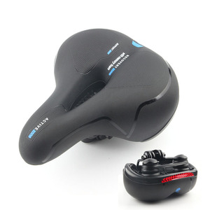 Sillín de <span class=keywords><strong>bicicleta</strong></span> de cuero suave y cómodo, cojín de asiento amortiguador, asiento de sillín de <span class=keywords><strong>bicicleta</strong></span> de montaña y <span class=keywords><strong>carretera</strong></span> - Product Image 1