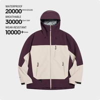Veste imperméable et respirante réversible 3XL OEM ODM pour hommes femmes automne randonnée activités de plein air fermeture éclair enduite